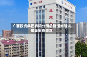 广西投资集团有限公司总经理刘明洪接受审查调查