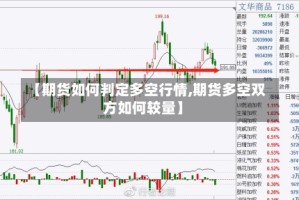 【期货如何判定多空行情,期货多空双方如何较量】