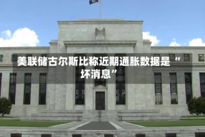 美联储古尔斯比称近期通胀数据是 “坏消息”