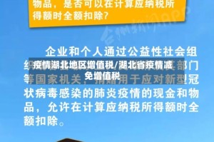 疫情湖北地区增值税/湖北省疫情减免增值税