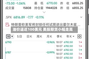 油价逼近100美元 美股期货小幅走高