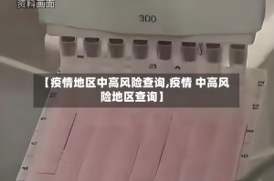 【疫情地区中高风险查询,疫情 中高风险地区查询】