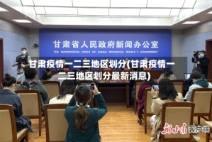 甘肃疫情一二三地区划分(甘肃疫情一二三地区划分最新消息)