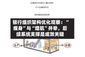 银行组织架构优化观察：“瘦身”与“增肌”并举，后续系统支撑是成效关键