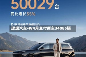 理想汽车-W4月交付新车34085辆