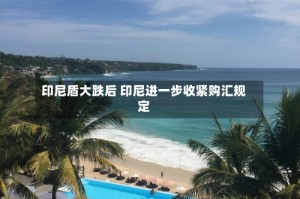 印尼盾大跌后 印尼进一步收紧购汇规定
