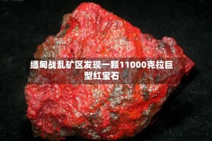 缅甸战乱矿区发现一颗11000克拉巨型红宝石