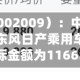天奇股份（002009）：中标东风汽车有限公司东风日产乘用车公司采购项目，中标金额为1166.00万元