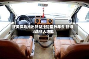 泛美保险推出新型挂钩指数年金 新增可选收入功能