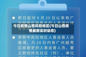 今日疫情山西风险地区(今日山西疫情最新实时动态)
