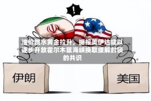 油价跳水黄金拉升，据报美伊达成以逐步开放霍尔木兹海峡换取缓解封锁的共识