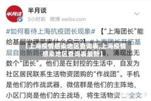 【上海疫情感染地区查询表,上海疫情感染地区查询表最新】