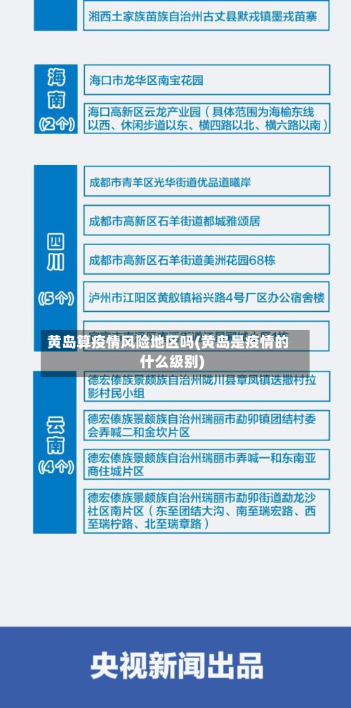 黄岛算疫情风险地区吗(黄岛是疫情的什么级别)-第2张图片