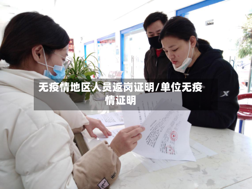 无疫情地区人员返岗证明/单位无疫情证明-第2张图片