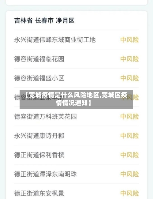 【宽城疫情是什么风险地区,宽城区疫情情况通知】-第3张图片