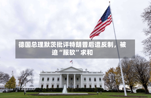 德国总理默茨批评特朗普后遭反制，被迫“服软”求和-第1张图片