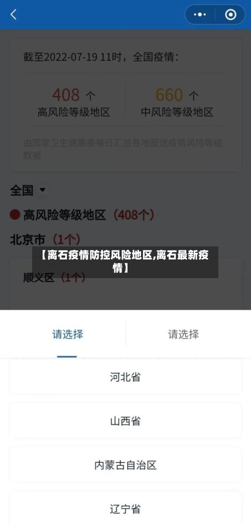 【离石疫情防控风险地区,离石最新疫情】-第1张图片