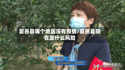 夏邑县哪个地区没有疫情/夏邑县现在是什么风险-第1张图片