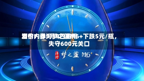 酒价内参5月9日费用发布：洋河梦之蓝M6+下跌5元/瓶，失守600元关口-第1张图片