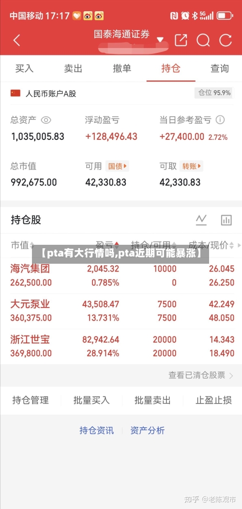 【pta有大行情吗,pta近期可能暴涨】-第2张图片