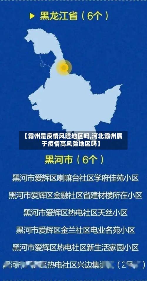 【霸州是疫情风险地区吗,河北霸州属于疫情高风险地区吗】-第1张图片
