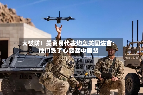 大破防！美贸易代表炮轰美国法官：他们铁了心要买中国货-第1张图片