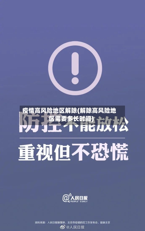 疫情高风险地区解除(解除高风险地区需要多长时间)-第2张图片
